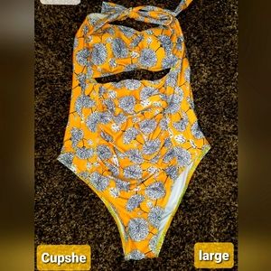 Cupshe yellow one piece